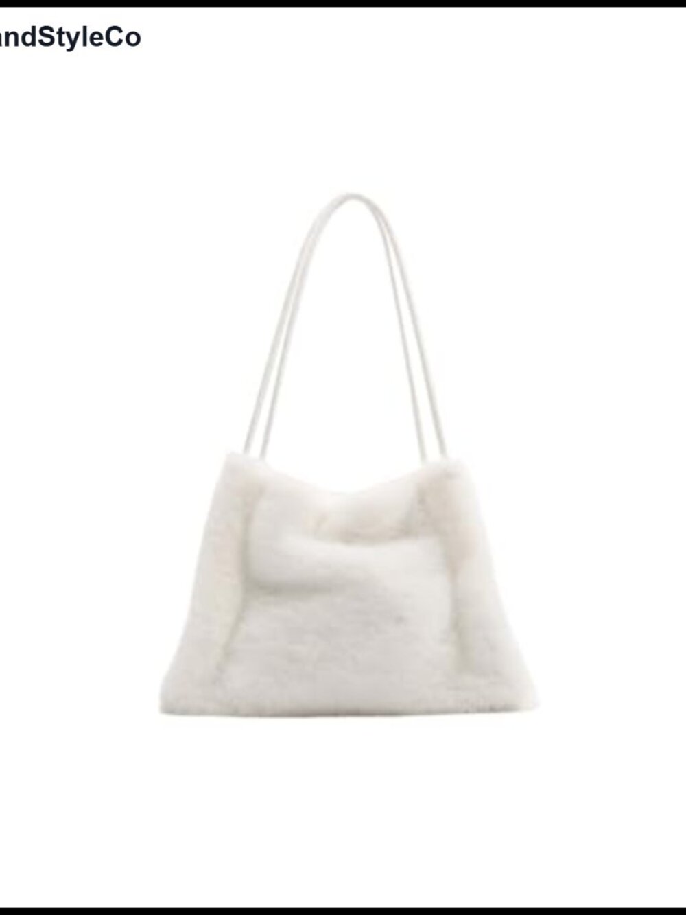 Faux Rabbit Fur Tote Bag Plush Underarm Shoulder Purse